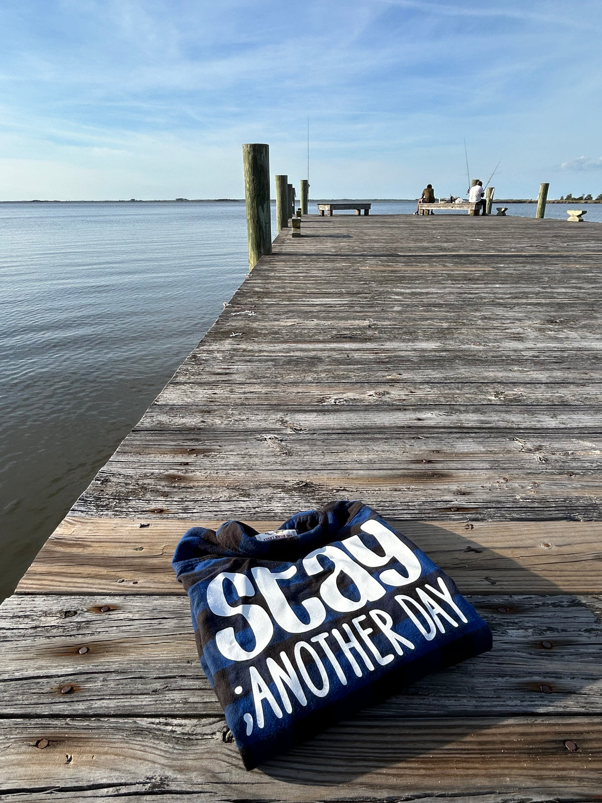 Stay ; ANOTHER DAY Flannel in Navy & Black Buffalo